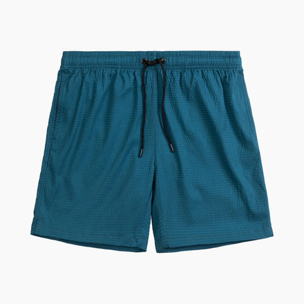 Мужские пляжные шорты изумрудные ATLANTIC 4Way Stretch Texture KMB-226