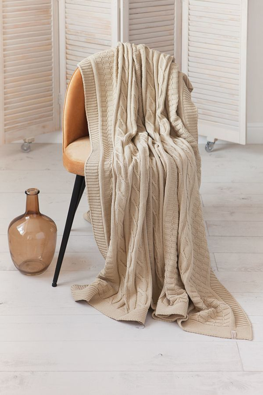 Плед 200х220 Luxberry Imperio 233 золотой песок Португалия