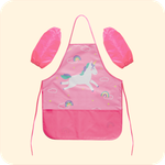 Фартук для творчества на завязках. Единорог