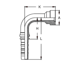Фитинг DN 38 SFS CAT 1.1/2 63.5 (90) CS (удлинен. К=106)