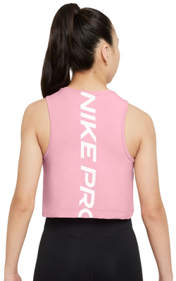 Футболка для девочки Nike Kids Dri-Fit Pro Training Tank - med soft pink/white