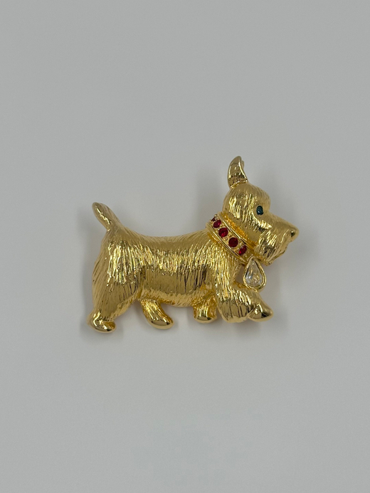 Брошь Собака Napier