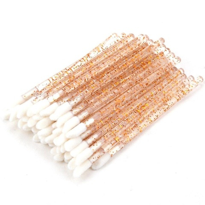 Аппликатор одноразовый золотой с блестящей ручкой (50 шт)