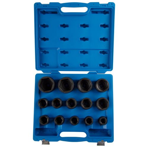 KING TONY (6424MP) Набор ударных торцевых головок 3/4", шестигранные, 24-65 мм, 14 предметов