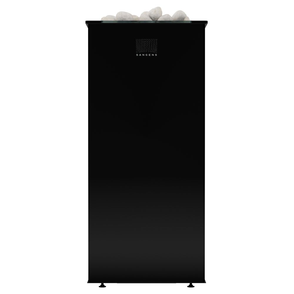 Электрическая печь для бани и сауны Sangens W12 Glass Black (В12 Стекло черное)