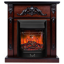 Электрокамин RealFlame Anita AO античный дуб с очагом Majestic Lux Black
