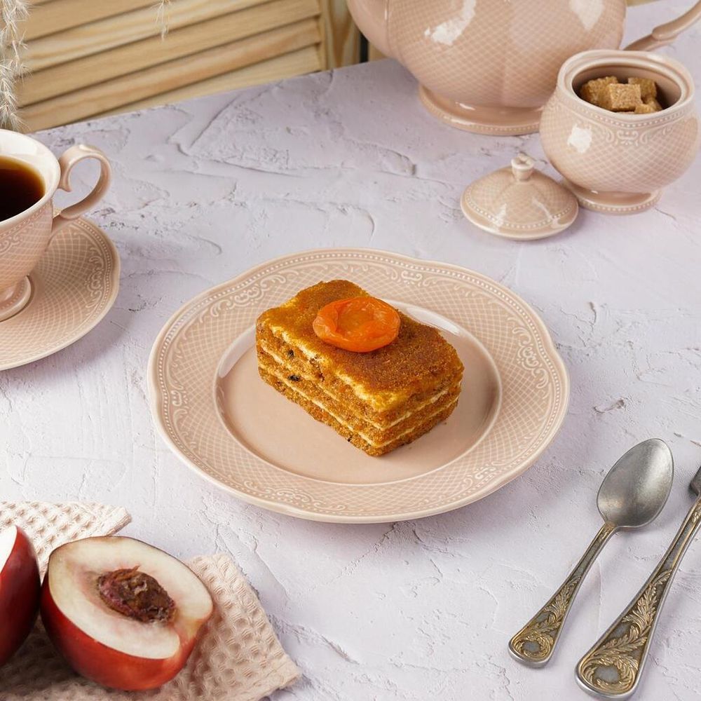 Тарелка d 21 см h2,5 см Aristocrat Peach Tea Noble [6]