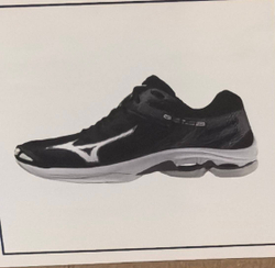 MIZUNO, WAVE VOLTAGE 2, INDOOR, BLACK/WHITE, MEN, US 11 /EUR 44,5 /UK 10 /СМ 29