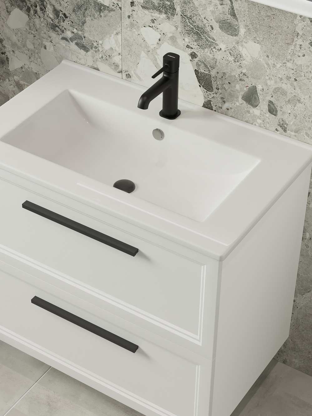 Смеситель для раковины STWORKI Эстерсунд S31010BK черный