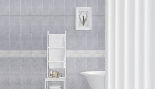 Панель ПВХ 3D Перо платина 2700х250 мм