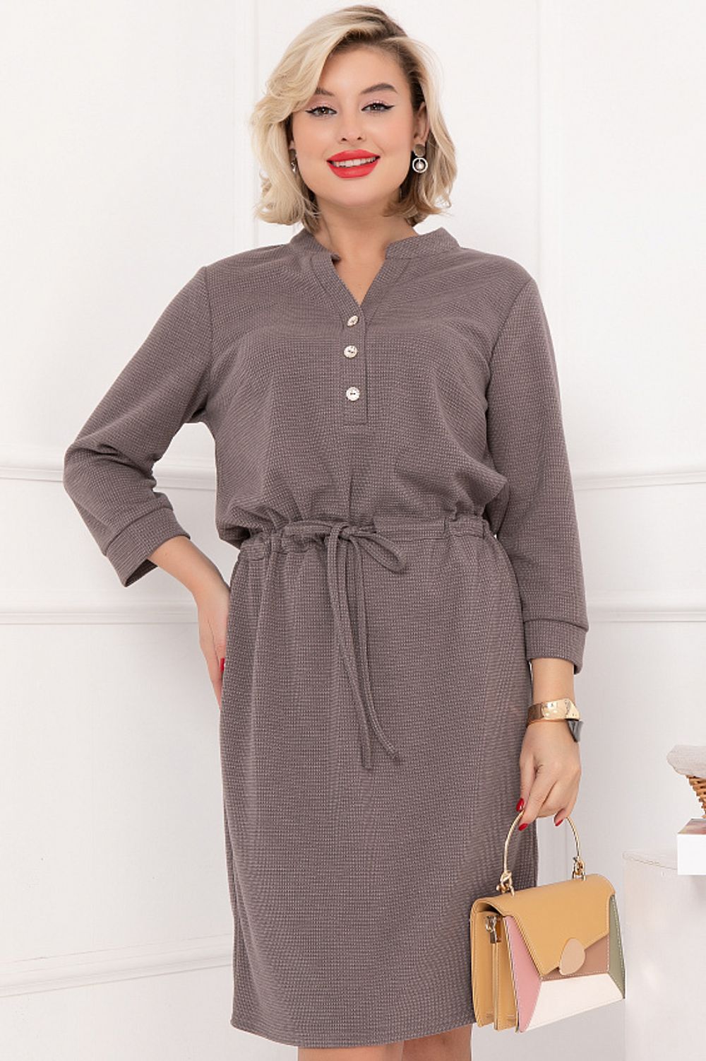 ПЛАТЬЕ ЛИВИНО (КАПУЧИНО) Bellovera (Акция)