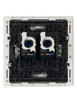 FORTE&PIANO Розетка компьютерная двойная RJ45 кат.6 FP234 белый IEK