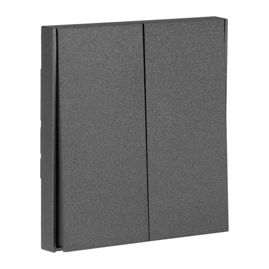 Выключатель STRONG 2 кл перекрестный (переключатель) 10А с/у графит KRANZ