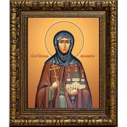 Анимаиса Острецовская преподобная монахиня. Икона на холсте.