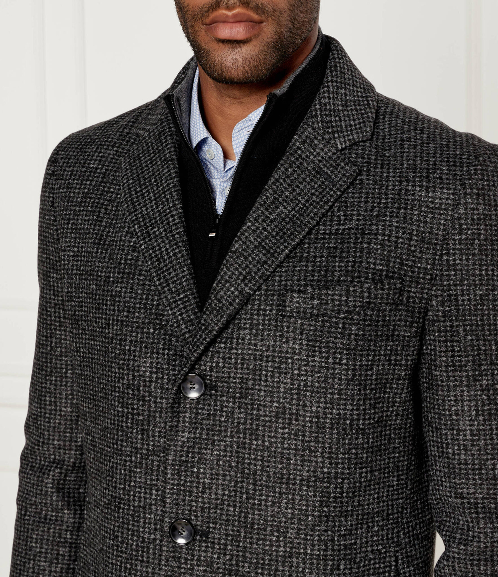 Пальто H-Hyde BOSS BLACK - серый(50528132)