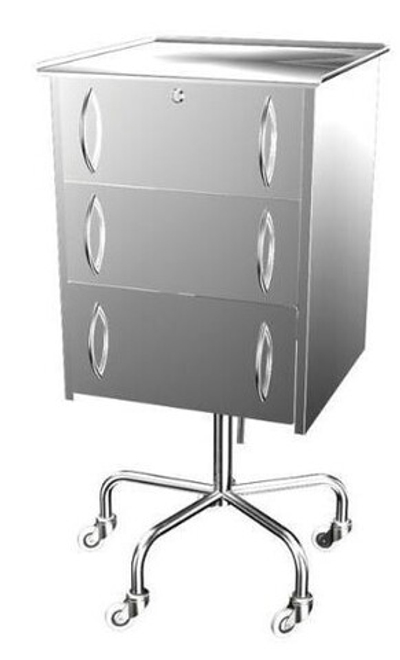 Стол анестезиолога малый однотумбовый ВРС-СтМ-Нж (3+)