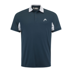 Мужское теннисное поло HEAD Slice Polo Men - Dark Blue, White