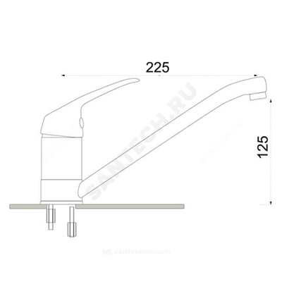 Смеситель для кухонной мойки одноручный Престиж ЦС-СМ 27г М-42 Центр Сантехники (Подольск) ПП800803