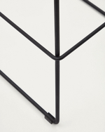 Zahara Полубарный стул коричневый с черными стальными ножками 65 см