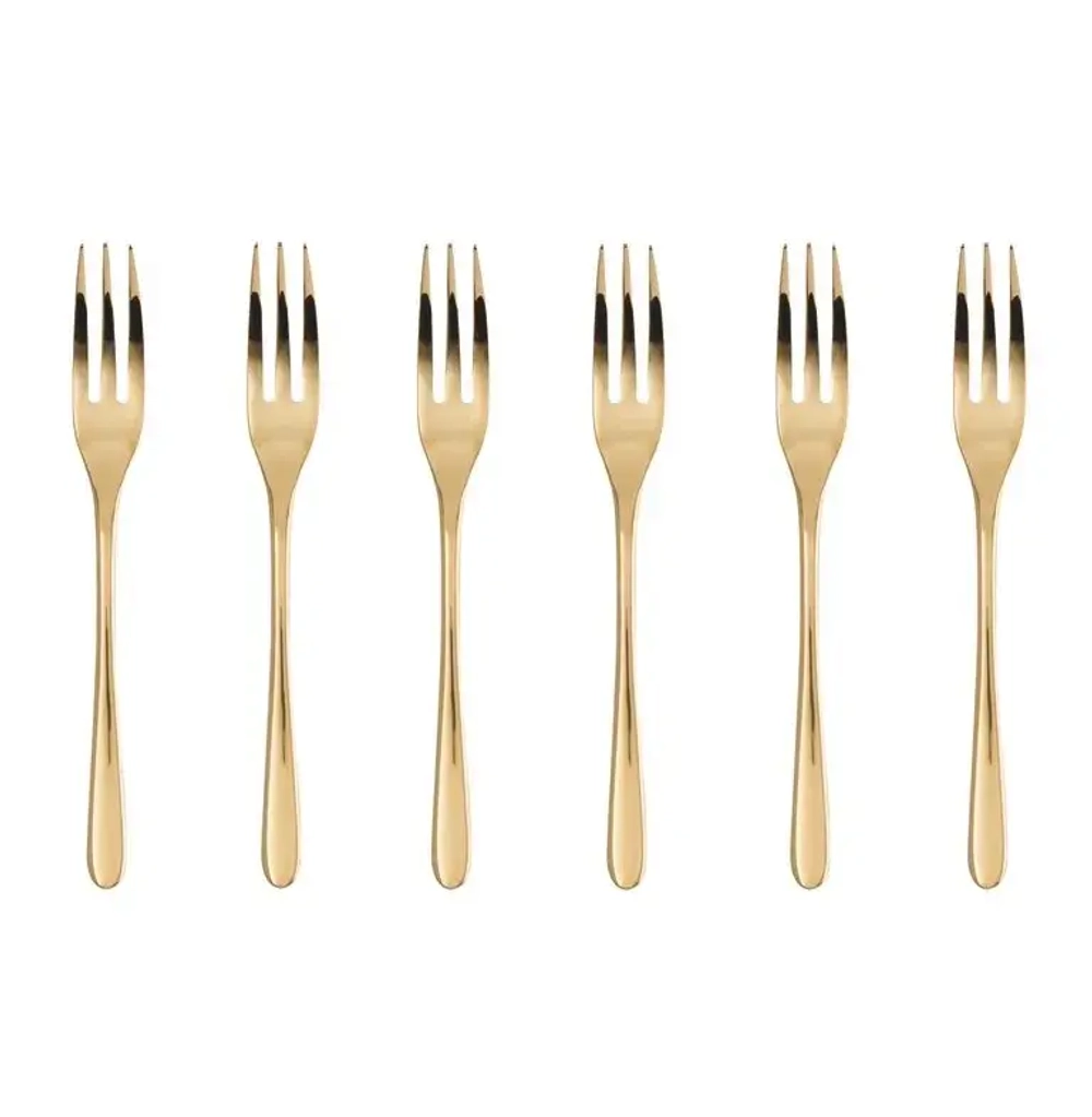 Sambonet Набор из 6 вилок Taste PVD Gold
