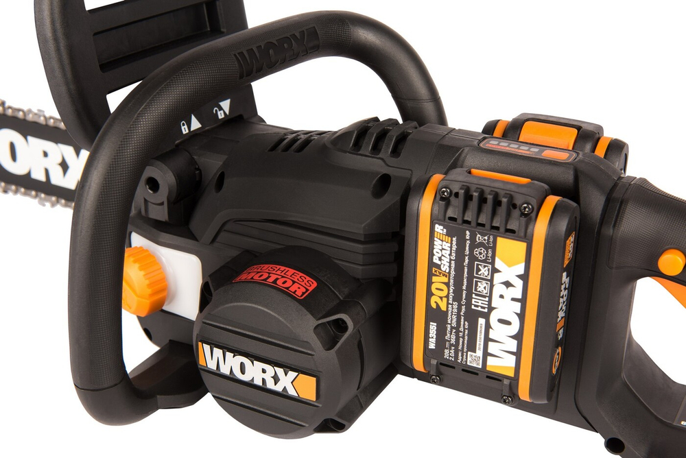 Цепная пила аккумуляторная WORX WG384E.9