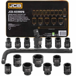 Головки ударные, набор 15пр., 1/2''(6гр.) JCB JCB-4159MPB