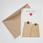 Открытка 3D, Вместе навсегда (мишки с сердечком)