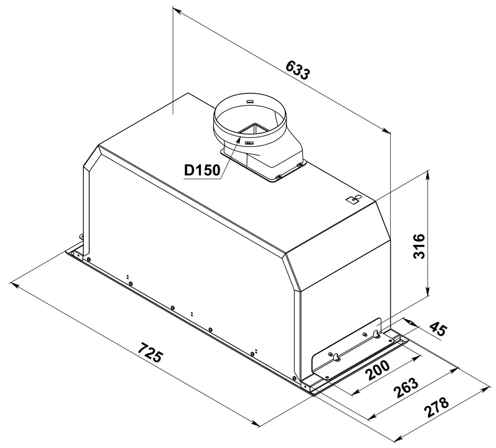 вытяжка D 565 S