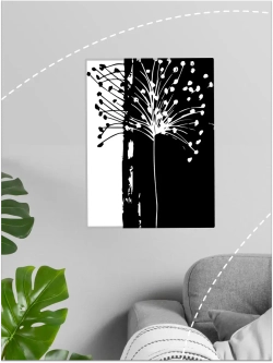 Картина по номерам черно-белая