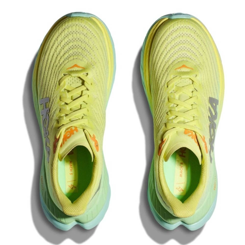 Кроссовки женские HOKA W MACH 5 Citrus Glow / Lime Yellow