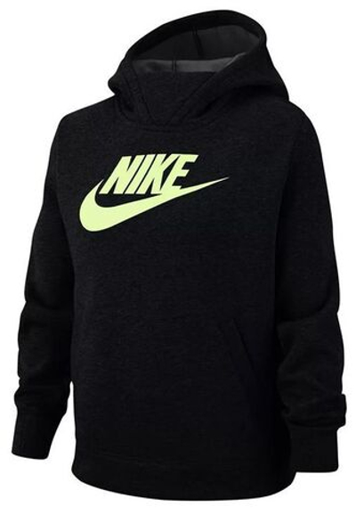 Кофта для девочки теннисная  Nike Sportswear Pullover Hoodie - black/barely volt