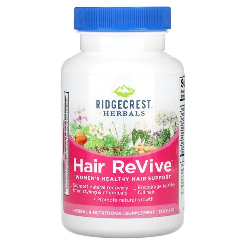 RidgeCrest Herbals, Hair ReVive, добавка для здоровья волос, 120 капсул