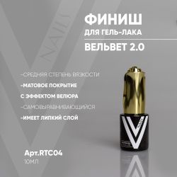 Vogue Top - Матовый топ Вельвет 2.0, 10мл