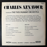 The Yves Munday Orchestra ‎– The Charles Aznavour Songbook (Англия 1975г.) Т