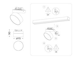 Ambrella Трековый однофазный светодиодный светильник Track System GL6879