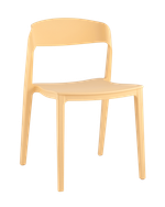 Стул Moris пластик бледно-желтый