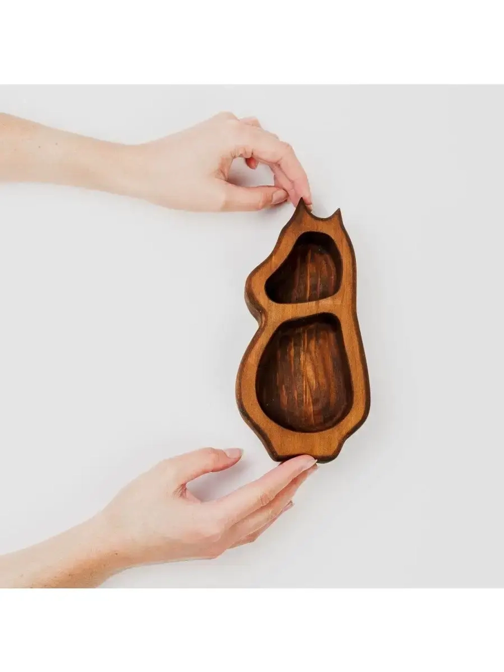 Менажница "Муми-тролли" из Сибирского кедра