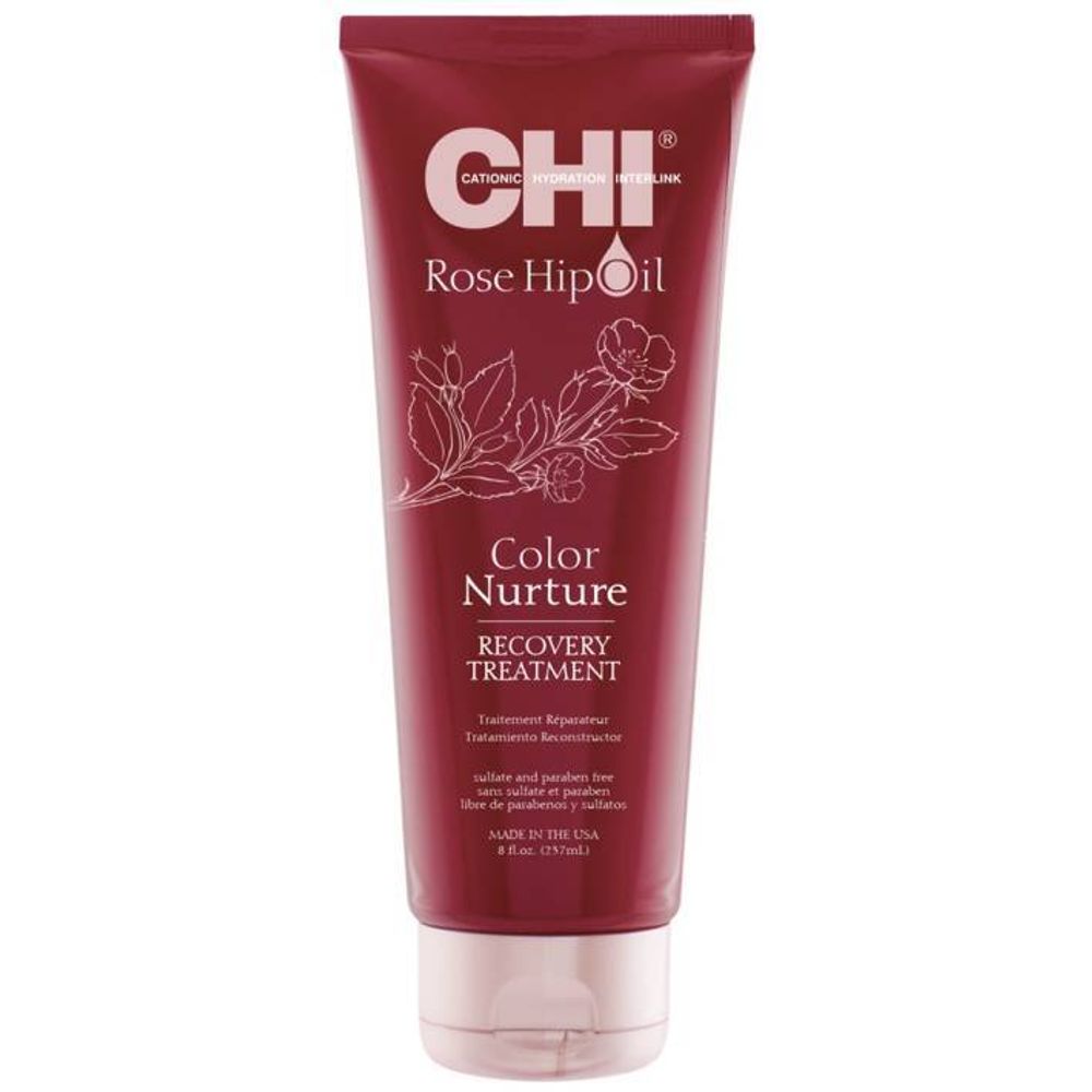 CHI ROSE HIP Маска с маслом дикой розы Поддержание цвета, 237 мл