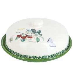 Блюдо с крышкой " " 23,5х23,5х9,5см d=24см (керамика) (подарочная упаковка)