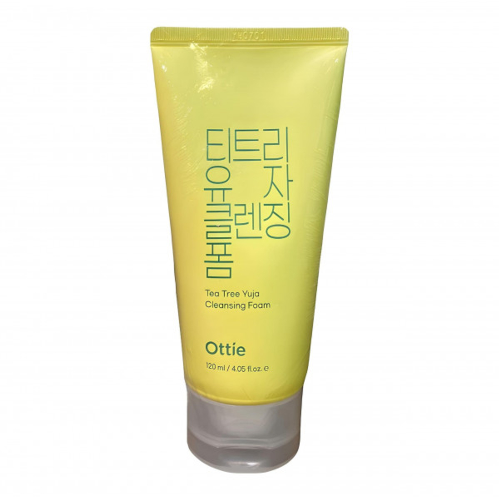 Пенка для очищения с экстракт. чайного дерева и юдзу Ottie Green Tea Tree Yuja Cleansing Foam. 120 м