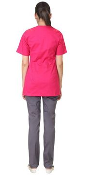 Костюм женский "Сириус-Валерия" (фуксия/т. серый)