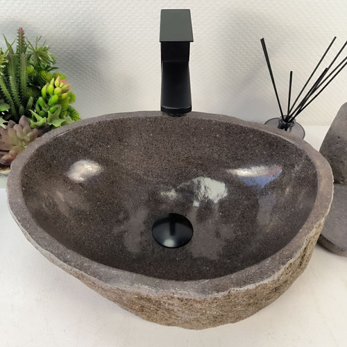 Раковина из речного камня RS-65206 45*32*15 0856