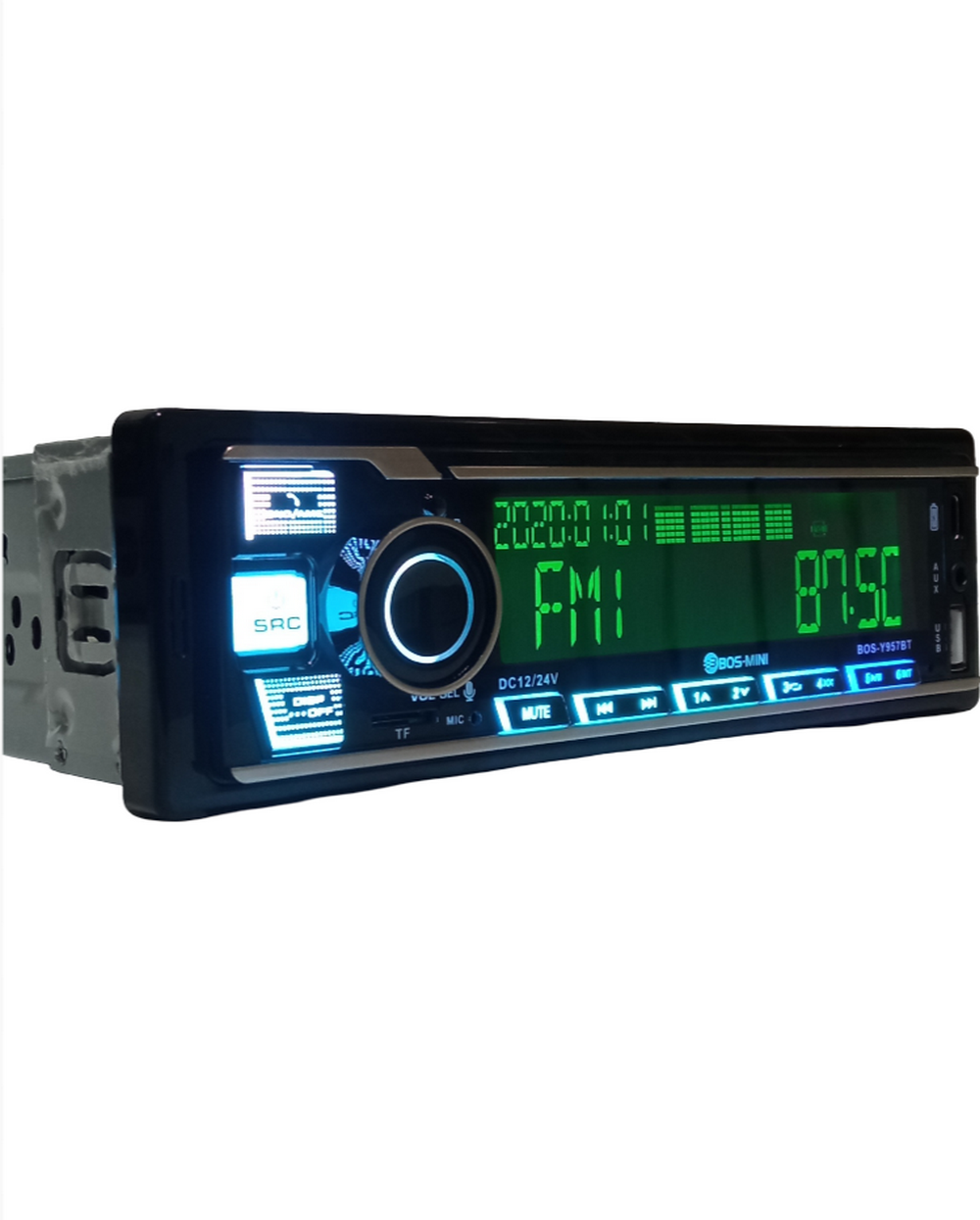 Автомагнитола FM/BT/USB/TFplayer (12-24V) BOS-MINI BOSXY957BT