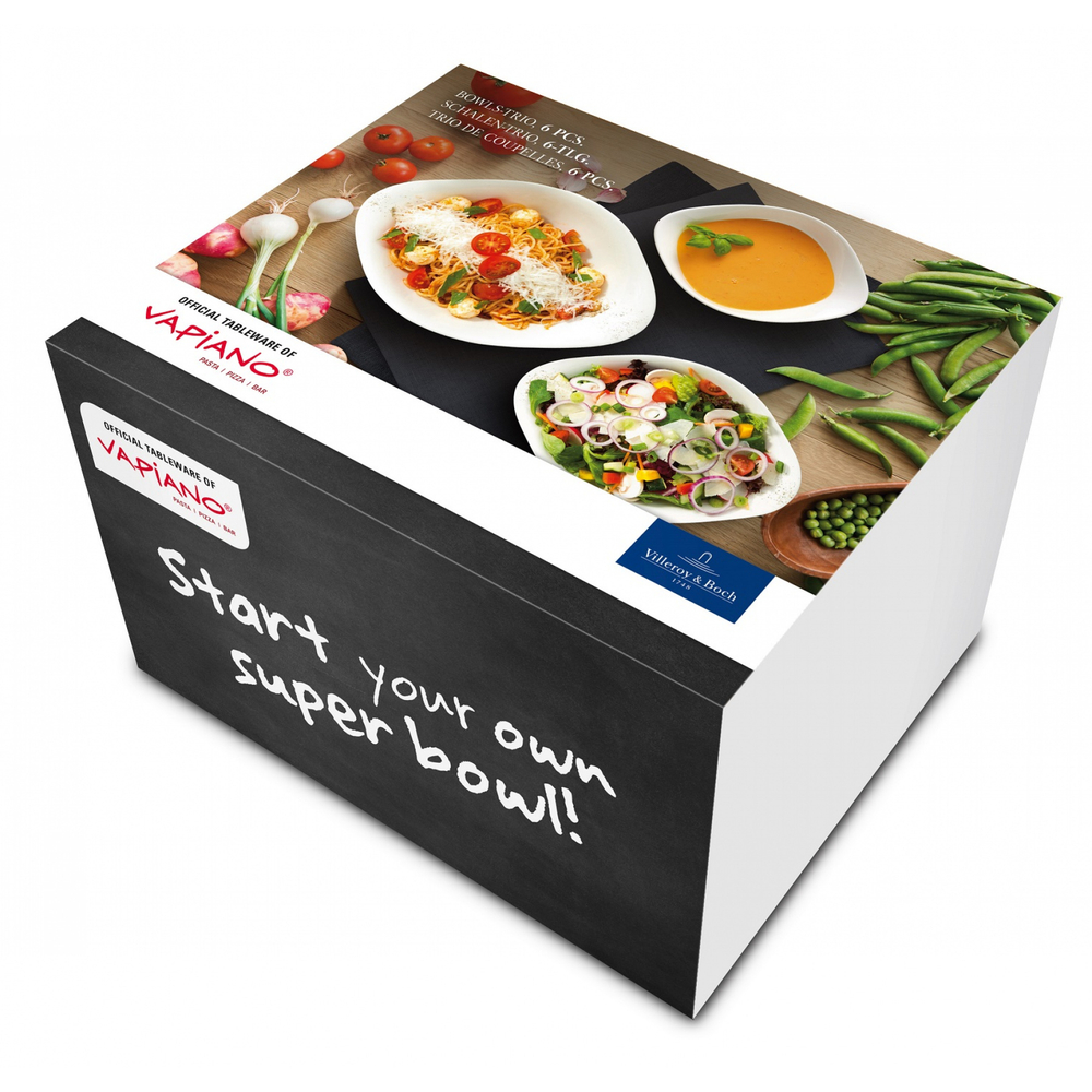Villeroy & Boch Набор из 6 тарелок Vapiano (2x для салатов, пасты и супа) 10-4257-8549