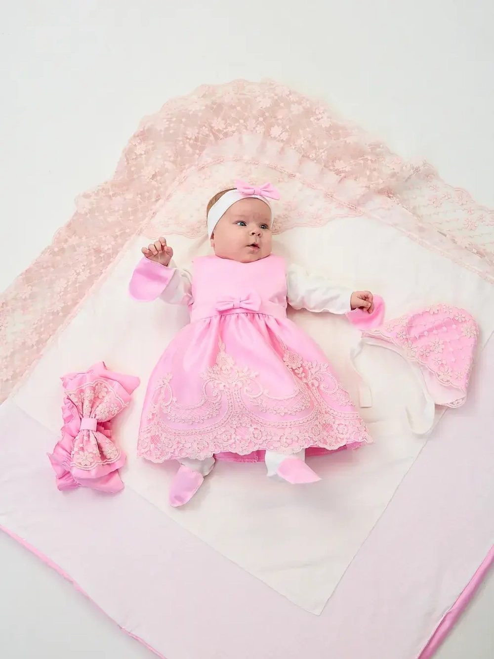 Конверт на выписку с платьем летний