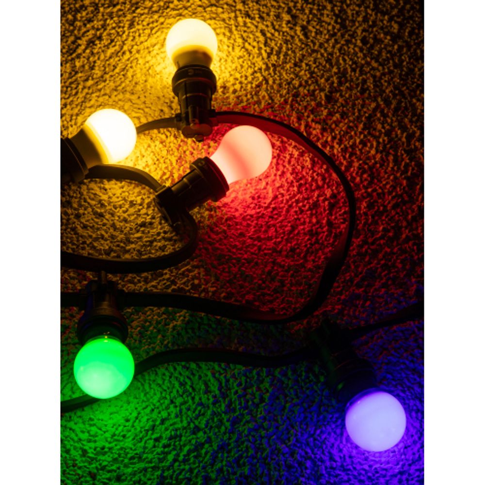 Гирлянда ЭРА ERABL-K30 уличная Белт Лайт набор 30 м шаг 50 см цоколь Е27 | Профессиональное праздничное и новогоднее освещение