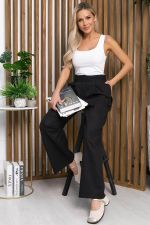 Брюки льняные Мэрлин (черные) Б13952-7М LT Collection