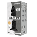 Черный фаллоимитатор 19,7см на присоске SilexD Premium Silicone Dildo 8" Model 2