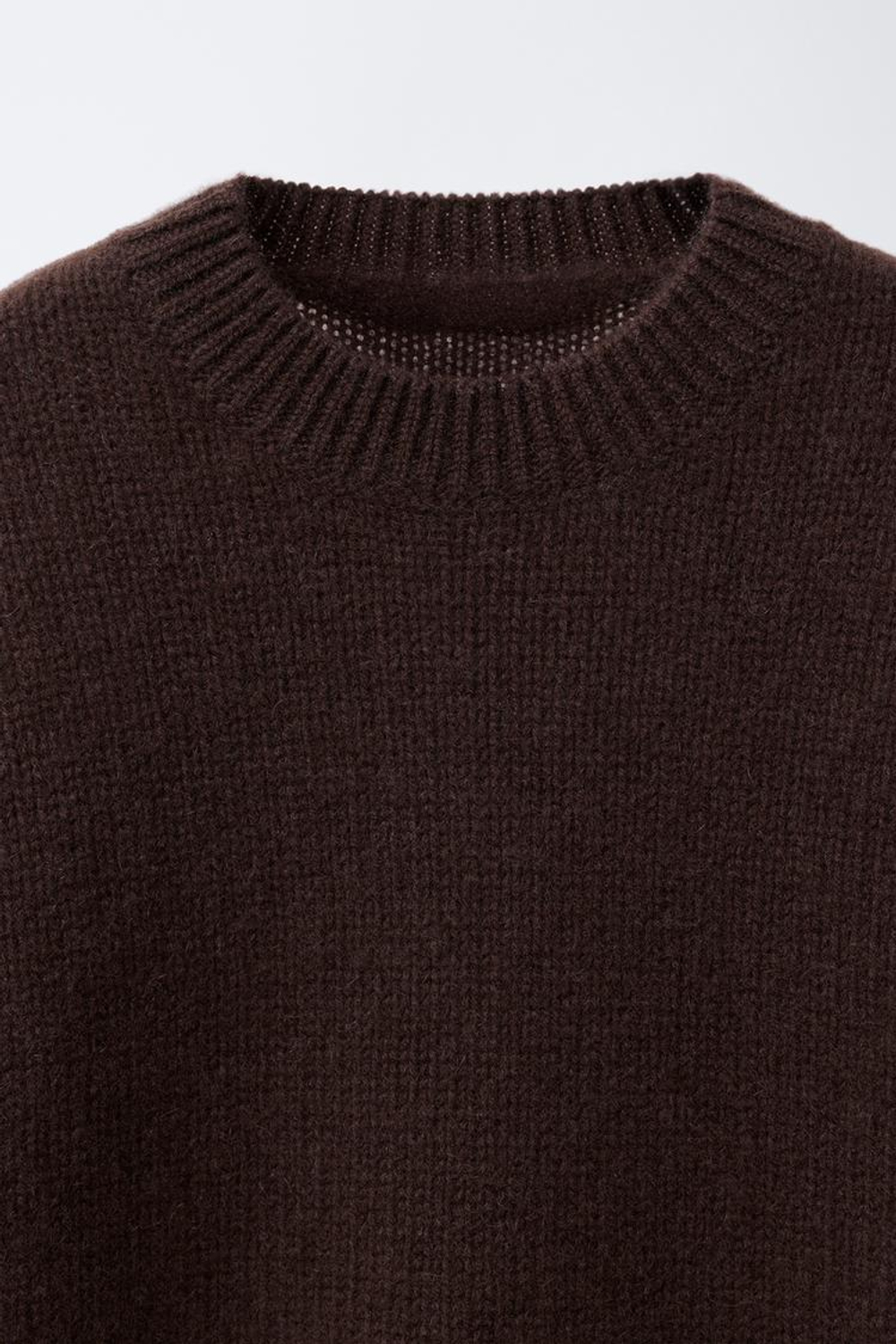 ZARA ДЖЕМПЕР ИЗ 100% КАШЕМИРА, КОРИЧНЕВЫЙ