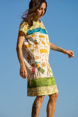 Платье "Прелюдия к цивилизации", по мотивам сюрреалистической живописи Виктора Браунера